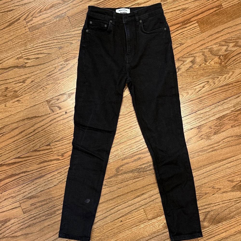Reformation Charcoal Jeans